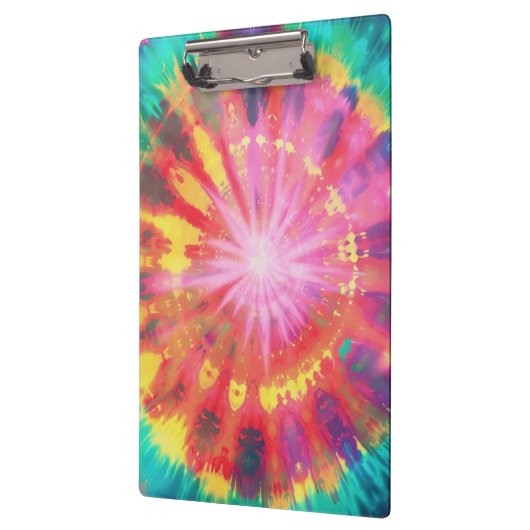 Lebhafte Krawatte-Dye #1 Klemmbrett (Links)