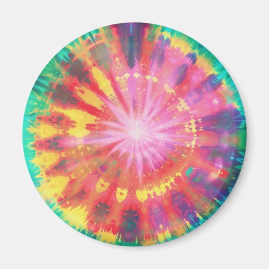 Lebhafte Krawatte-Dye #1 Magnet (Vorne)