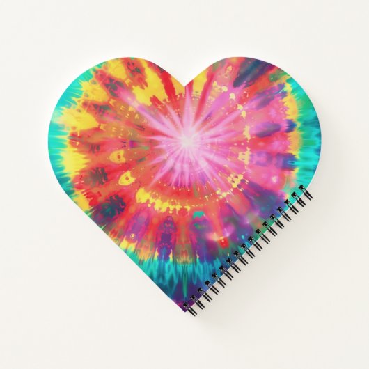 Lebhafte Krawatte-Dye #1 Notizblock (Rückseite)