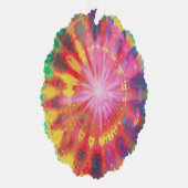 Lebhafte Krawatte-Dye #1 Ornament Karte (Rechts)