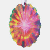 Lebhafte Krawatte-Dye #1 Ornament Karte (Links)