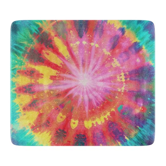 Lebhafte Krawatte-Dye #1 Schneidebrett (Vorderseite)