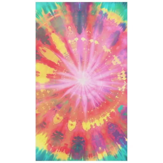 Lebhafte Krawatte-Dye #1 Tischdecke (Vorderseite)