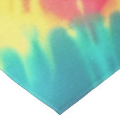 Lebhafte Krawatte-Dye #1 Tischdecke (Schrägansicht)