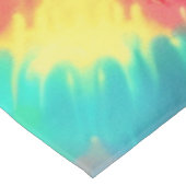 Lebhafte Krawatte-Dye #1 Tischdecke (Schrägansicht)