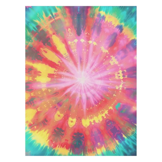 Lebhafte Krawatte-Dye #1 Tischdecke (Vorderseite)