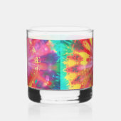 Lebhafte Krawatte-Dye #1 Whiskyglas (Links)