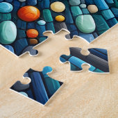 Lebhafte Kreaturen des Hai-Ozeans, farbenfrohe Mee Puzzle (Seite)