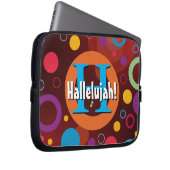 Lebhafte Kreise Rings Retro Personalisiertes Noteb Laptopschutzhülle (Vorne Rechts)