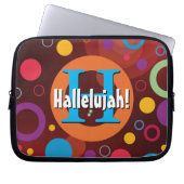 Lebhafte Kreise Rings Retro Personalisiertes Noteb Laptopschutzhülle (Vorderseite)