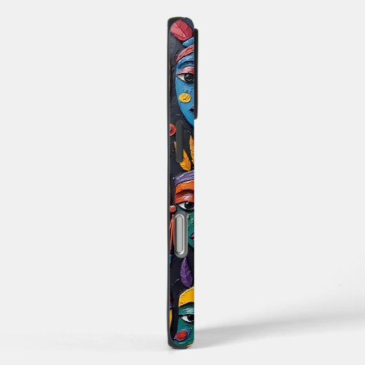 Lebhafte kulturelle Masken Case-Mate iPhone Hülle (Rückseite / Rechts)