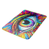 Lebhafte Kunst am Auge Badematte (Schrägansicht)