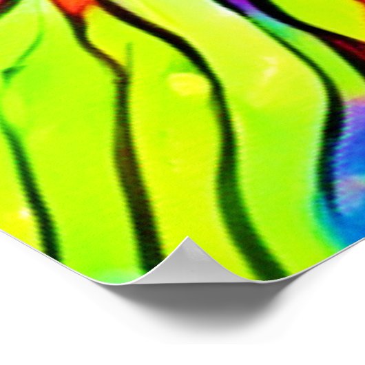 Lebhafte Kunst am Auge Poster (Ecke)