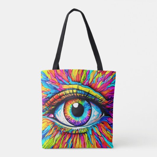 Lebhafte Kunst am Auge Tasche (Rückseite)