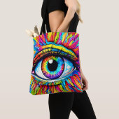 Lebhafte Kunst am Auge Tasche (Von Nahem)
