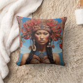 Lebhafte Kunst der Stammesfusion Kissen (Decke)