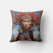 Lebhafte Kunst der Stammesfusion Kissen (Rückseite)