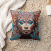 Lebhafte Kunst der Stammesfusion Kissen (Decke)