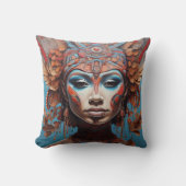 Lebhafte Kunst der Stammesfusion Kissen (Vorderseite)