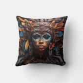 Lebhafte Kunst der Stammesfusion Kissen (Rückseite)