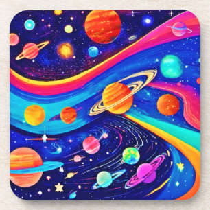 Lebhafte Kunst des Universums Getränkeuntersetzer