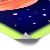 Lebhafte Kunst des Universums Poster (Ecke)