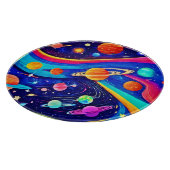 Lebhafte Kunst des Universums Schneidebrett (Ecke)