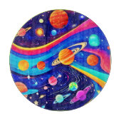 Lebhafte Kunst des Universums Schneidebrett (Vorderseite)