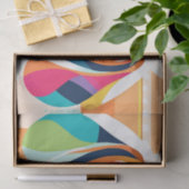Lebhafte Kunst - farbenfrohe Dackel Seidenpapier (Geschenk)