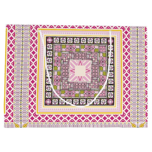 Lebhafte Kunst Große Geschenktüte (Rückseite)