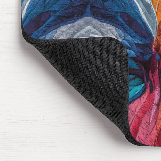 Lebhafte Kunst im Kobra-Stil Mousepad (Ecke)