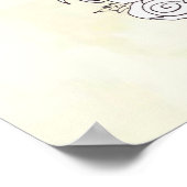 Lebhafte künstlerische Aquarellbilder Kunst Poster (Ecke)