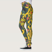 Lebhafte künstlerische Leggings - Elegantes, nahtl (Links)
