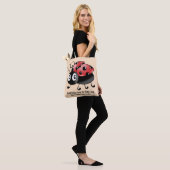 Lebhafte Ladybugs auf der Red Tote Bag - Perfektes Tasche (Am Model)