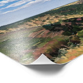 Lebhafte Landschaft der Rolling Hills Fotodruck (Ecke)