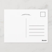 Lebhafte Landschaft mit Kühen Postkarte (Rückseite)