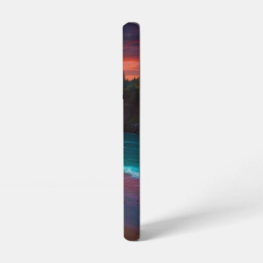 Lebhafte Landschaft mit Wasserfall-Handy-Fall Samsung Galaxy Hülle (Linke Seite)