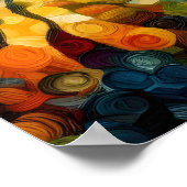 Lebhafte Landschaft Poster (Ecke)