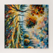 Lebhafte Landschaft Puzzle (Horizontal)