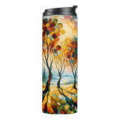 Lebhafte Landschaft Thermosbecher (Nach links gedreht)