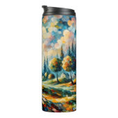 Lebhafte Landschaft Thermosbecher (Nach rechts gedreht)