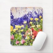 Lebhafte landschaftliche Blumenmousepad Mousepad (Mit Mouse)