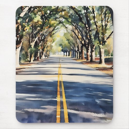 Lebhafte landschaftliche Landschaft Mousepad (Vorne)