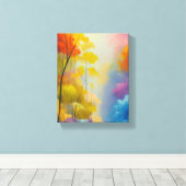 Lebhafte Landschaftsbilder im Wald Leinwanddruck (Insitu (Holzboden))