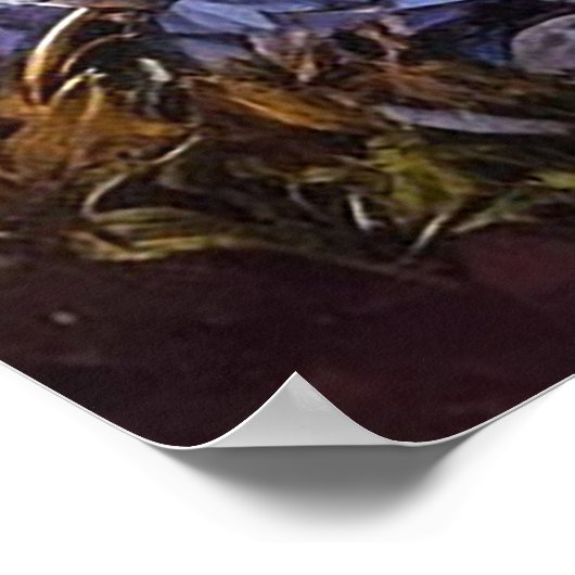 Lebhafte Landschaftsszene Poster (Ecke)