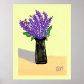 Lebhafte Lavendel-Blume, Inspirierte Natur Poster (Vorne)