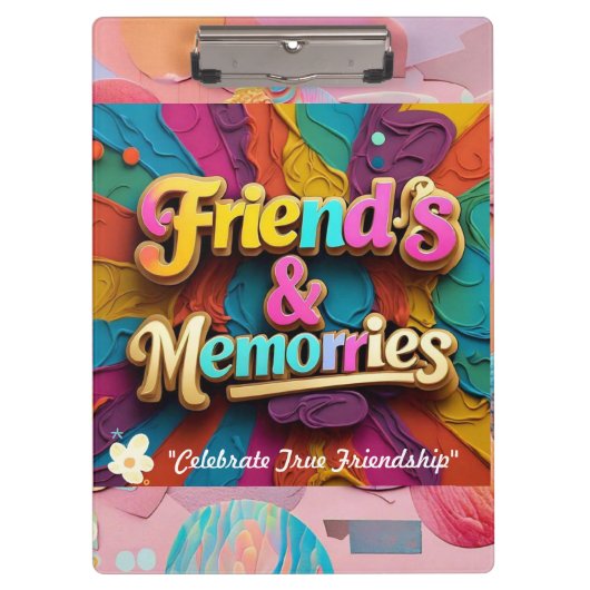 "Lebhafte Lebenserfahrungen" Klemmbrett (Vorderseite)