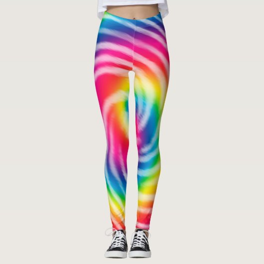 Lebhafte Leggings für die Gefärbte Krawatte (Vorderseite)