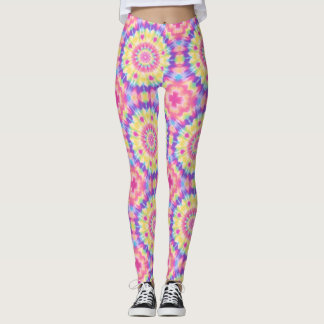 Lebhafte Leggings in Krawatte: kühl und farbig
