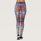 Lebhafte Leggings mit karriertem Komfort (Rückseite)